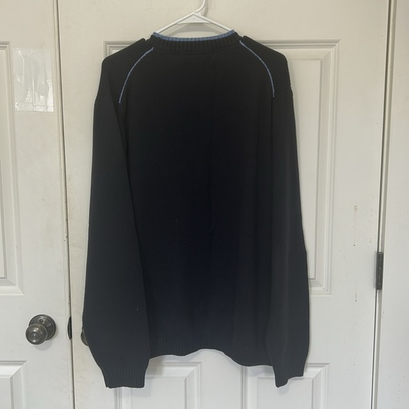 Tommy Hilfiger Blue Crewneck Sweater with Logo size XL men’s navy blue sweater - Picture 3 of 4